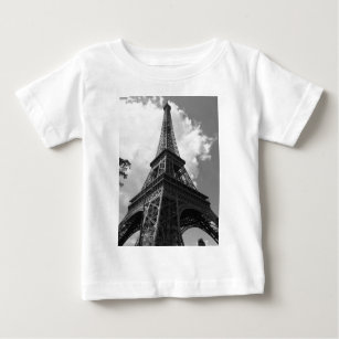 T-shirt Pour Bébé Tour Eiffel noir et blanc à Paris