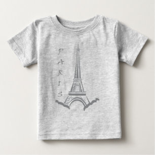 T-shirt Pour Bébé TOUR EIFFEL PARIS France