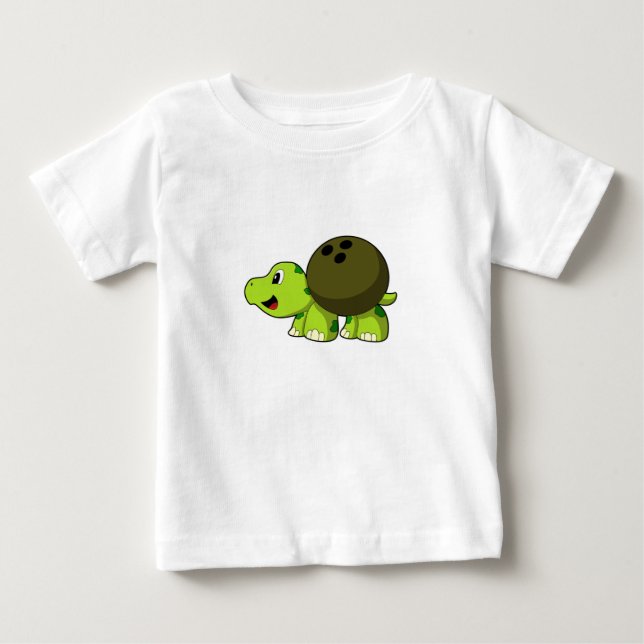T-shirt Pour Bébé Tourbillon à bowling (Devant)