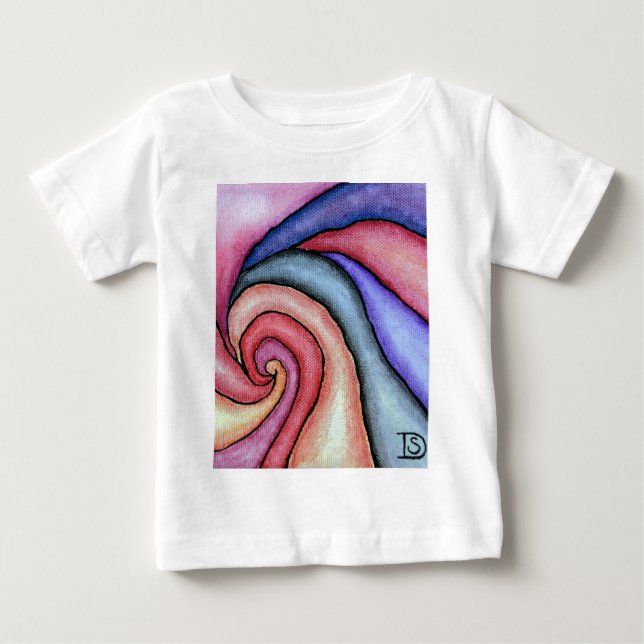 T-shirt Pour Bébé Tourbillon d'aquarelle (Devant)