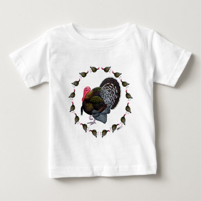 T-shirt Pour Bébé Tourkey circle (Devant)