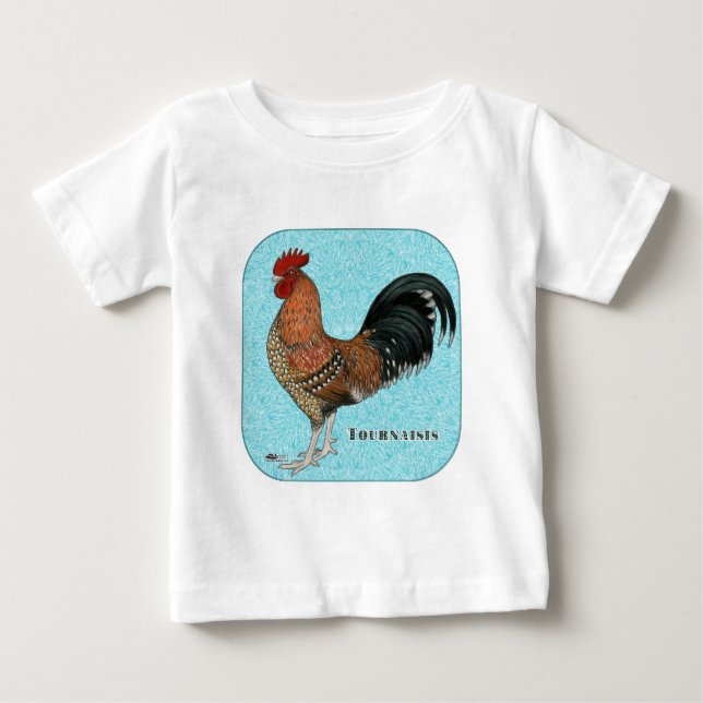 T-shirt Pour Bébé Tournaisis Rooster (Devant)