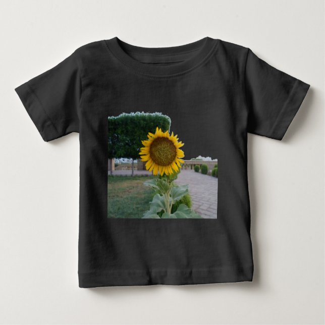 T-shirt Pour Bébé Tournesol (Devant)