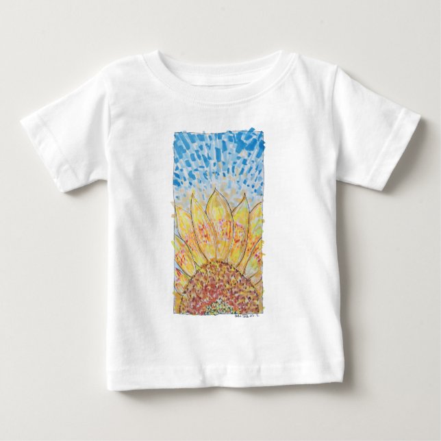 T-shirt Pour Bébé Tournesol Radiant Bloom (Devant)