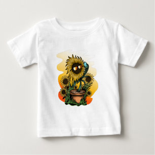 T-shirt Pour Bébé Tournesol trop Cool