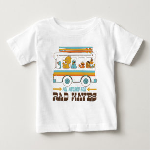 T-shirt Pour Bébé Tous à bord pour les vagues rad