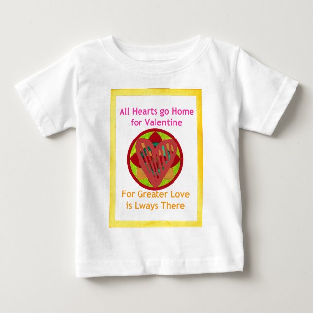 T-shirt Pour Bébé Tous les coeurs rentrent à la maison pour l'art Va (Devant)