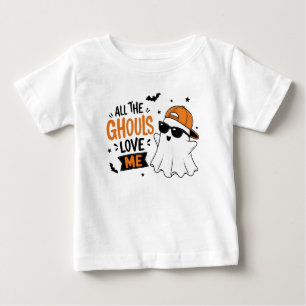 T-shirt Pour Bébé Tous les goules m'aiment – Fantôme drôle d'Hallowe
