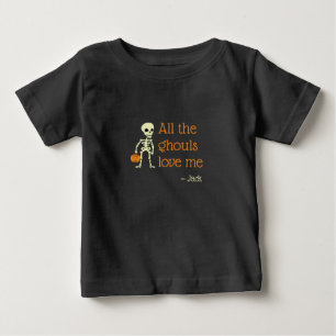 T-shirt Pour Bébé Tous les goules m'aiment Halloween