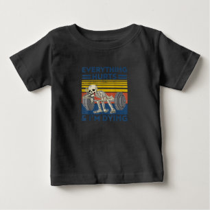 T-shirt Pour Bébé Tout Blessé Weightlifting Ness Gym Don