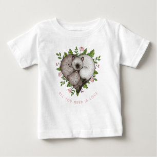 T-shirt Pour Bébé Tout ce dont tu as besoin, c'est d'amour