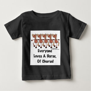 T-shirt Pour Bébé Tout le monde aime un cheval de choeur