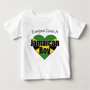 T-shirt Pour Bébé Tout Le Monde Aime Un Garçon Jamaïcain