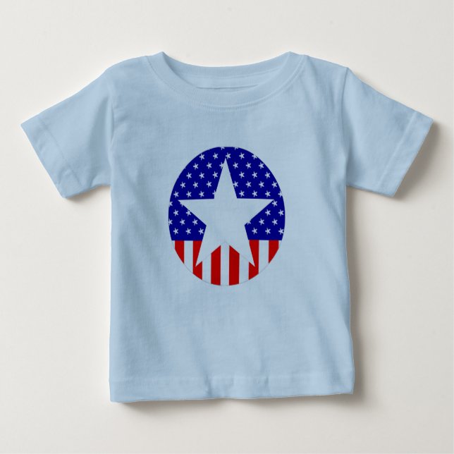 T-shirt Pour Bébé Tout le superstar américain (Devant)