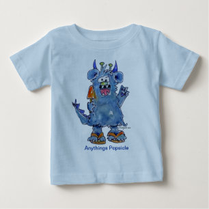 T-shirt Pour Bébé Tout Popsicle Funny Monster Baby T Chemise