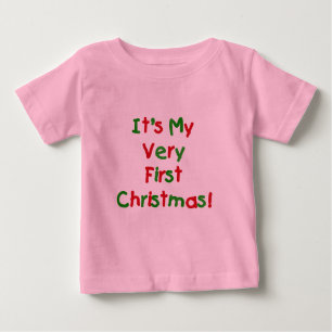 T-shirt Pour Bébé Tout premier Noël
