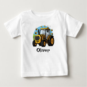 T-shirt Pour Bébé Tracteur abeille mignonne