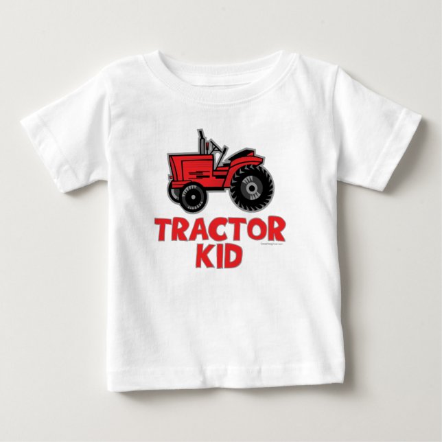 T-shirt Pour Bébé Tracteur Kid (Devant)