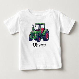 T-shirt Pour Bébé Tracteur Pastèque Mignon