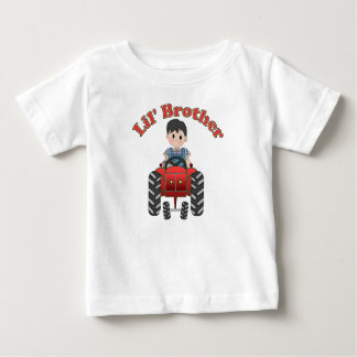 T-shirt Pour Bébé Tracteur rouge Little Brother