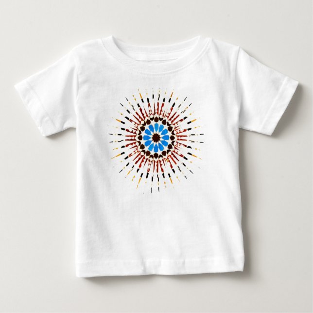 T-shirt Pour Bébé Traditional Moroccan Zellige (Devant)