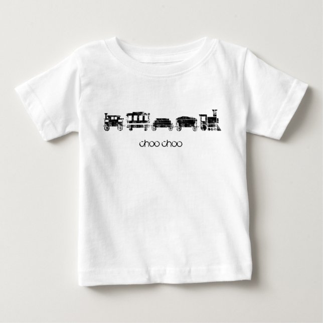 T-shirt Pour Bébé Train (Devant)