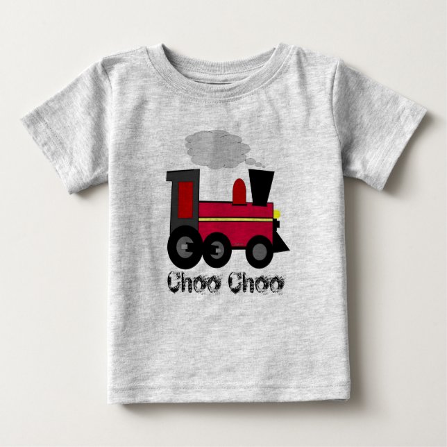 T-shirt Pour Bébé Train Choo Choo (Devant)