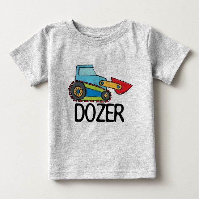T-shirt Pour Bébé Transport des bulles de Dozer (Devant)