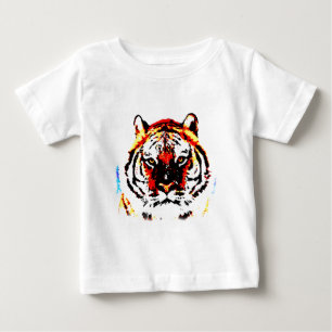 T-shirt Pour Bébé Travail d'art de Tigre Sauvage