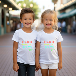 T-shirt Pour Bébé Travail dur - Restez concentré, restez motivé