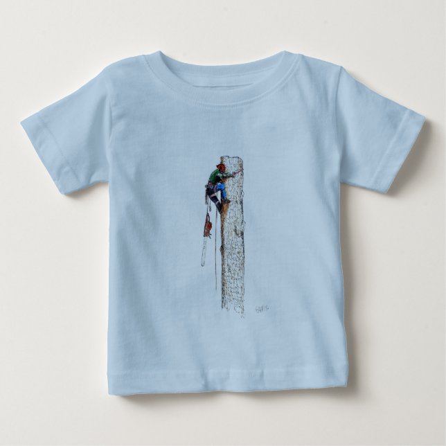 T-shirt Pour Bébé Tree Surgeon Arborist (Devant)