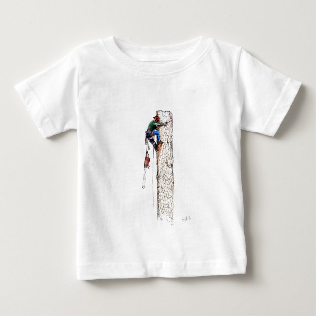T-shirt Pour Bébé Tree Surgeon Arborist (Devant)