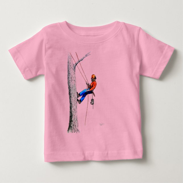 T-shirt Pour Bébé Tree Surgeon Arborist Forester (Devant)