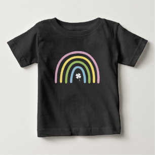 T-shirt Pour Bébé Trèfle à quatre feuilles Arc-en-ciel Fête de la Sa