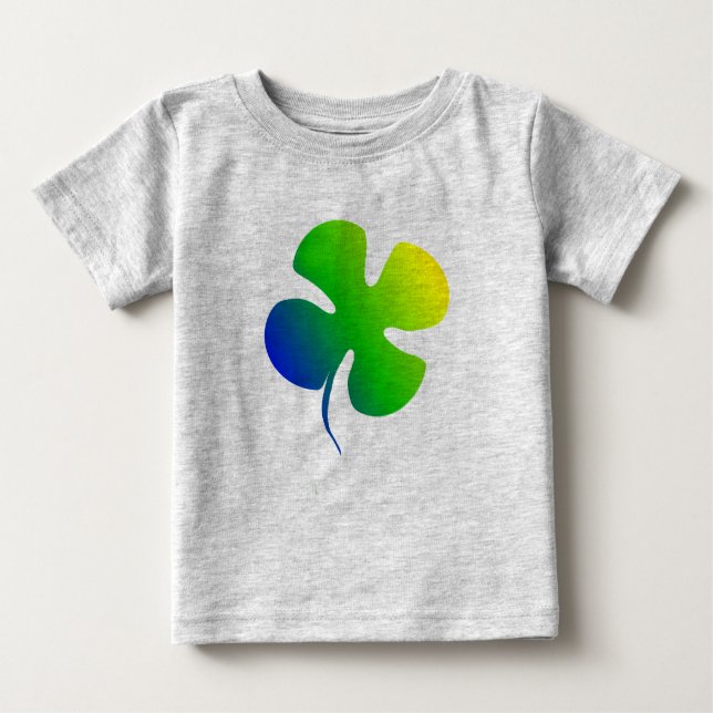 T-shirt Pour Bébé Trèfle arc-en-ciel (Devant)