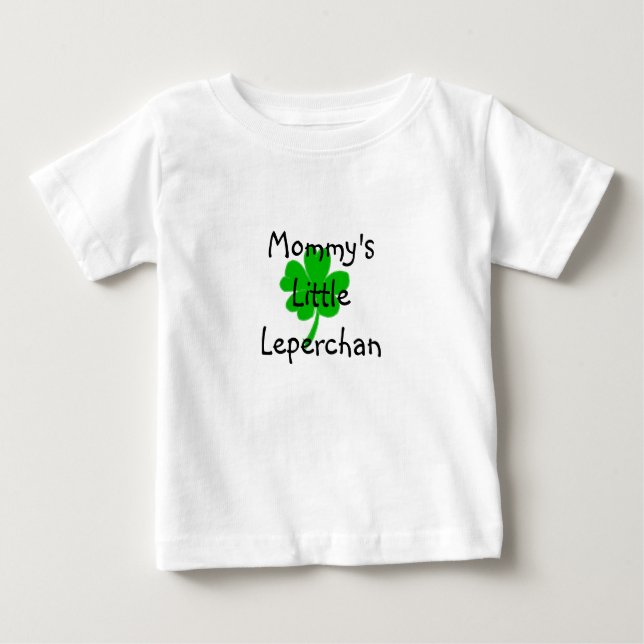 T-shirt Pour Bébé trèfle, Mommy'sLittleLeperchan (Devant)