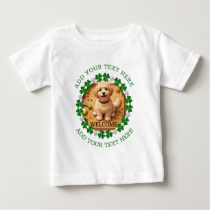 T-shirt Pour Bébé Trèfle personnalisé de la Saint-Patrick avec perle
