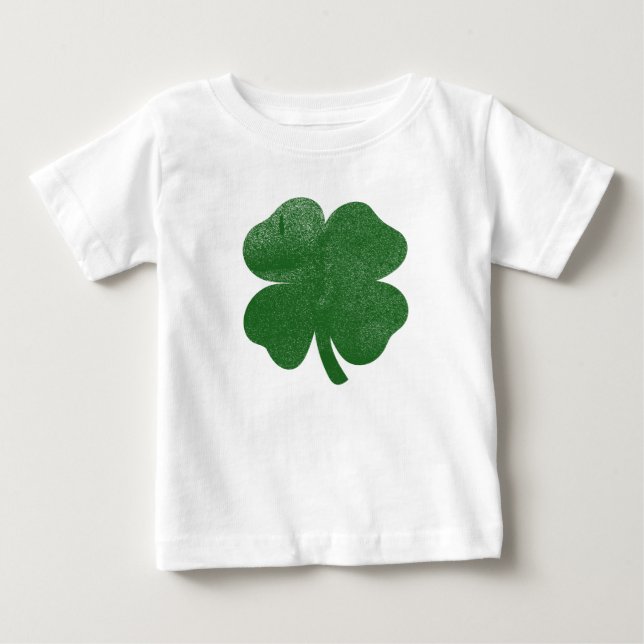 T-shirt Pour Bébé Trèfle Vintage (Devant)