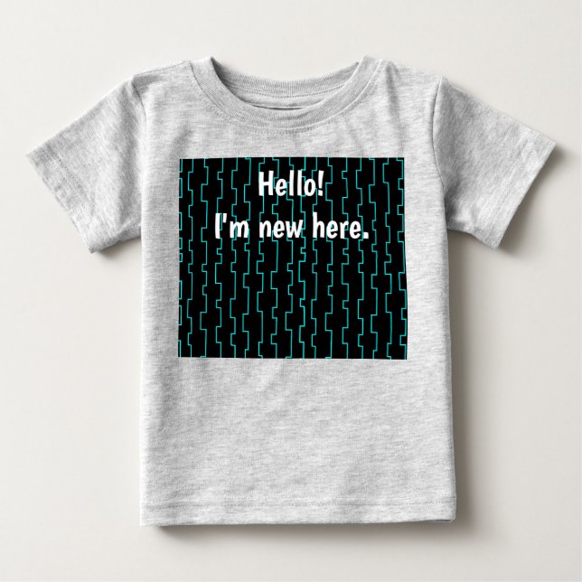 T-shirt Pour Bébé Trellis moderne du milieu du siècle (Devant)