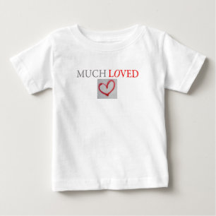 T-shirt Pour Bébé TRÈS APPRÉCIÉ - Cœur d'amour graffiti rouge - garç