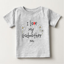 Très tendance J'aime mon bébé godmère Tee