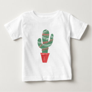 T-shirt Pour Bébé Très un arbre de Noël de cactus