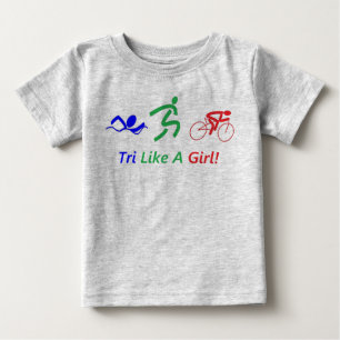 T-shirt Pour Bébé Tri Comme Une Fille