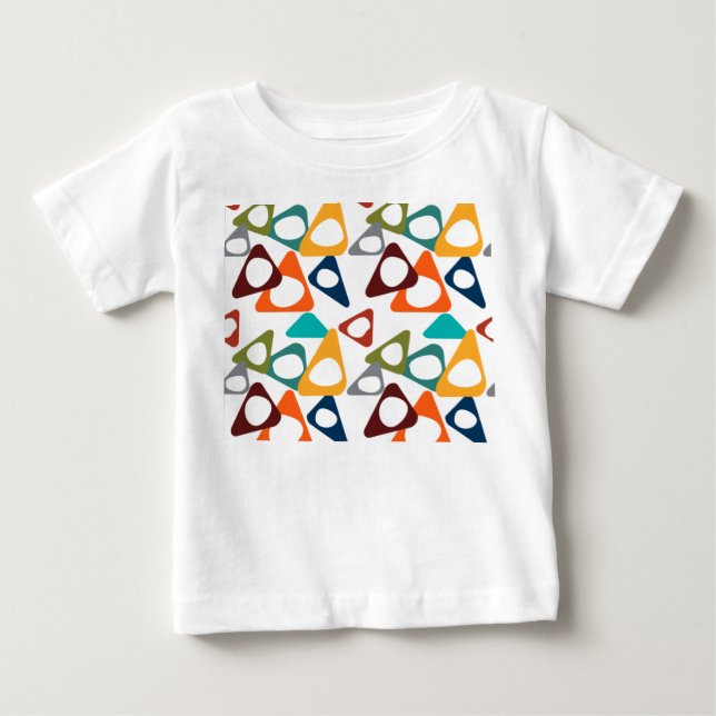 T-shirt Pour Bébé Triangles arrondis (Devant)