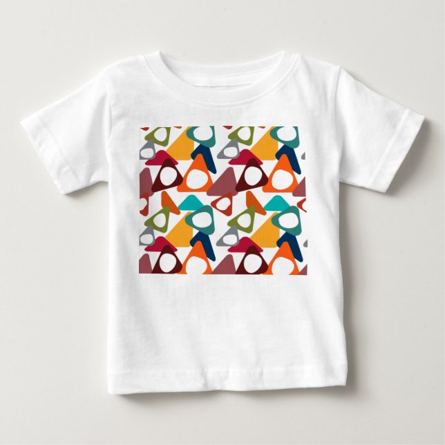 T-shirt Pour Bébé Triangles arrondis (Devant)