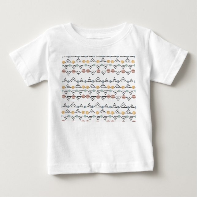 T-shirt Pour Bébé Triangles de Bauhaus (Devant)