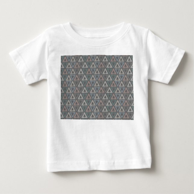 T-shirt Pour Bébé Triangles scandinaves (Devant)