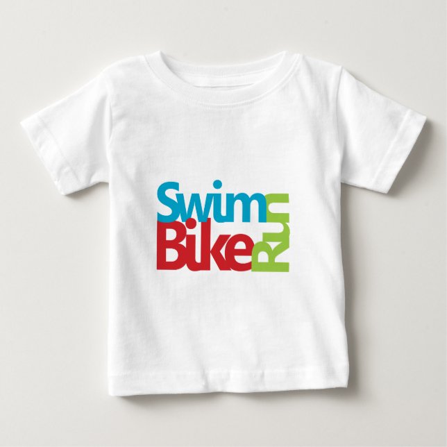T-shirt Pour Bébé Triathlon cool et design unique (Devant)