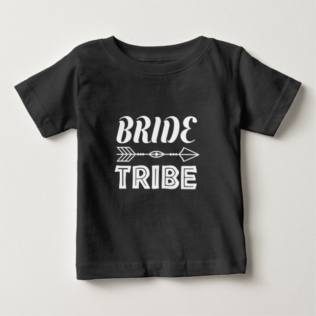 T-shirt Pour Bébé Tribu de la mariée   (Devant)