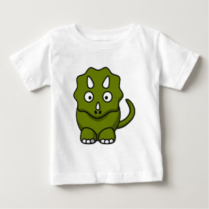 T-shirt Pour Bébé Triceratops de bande dessinée